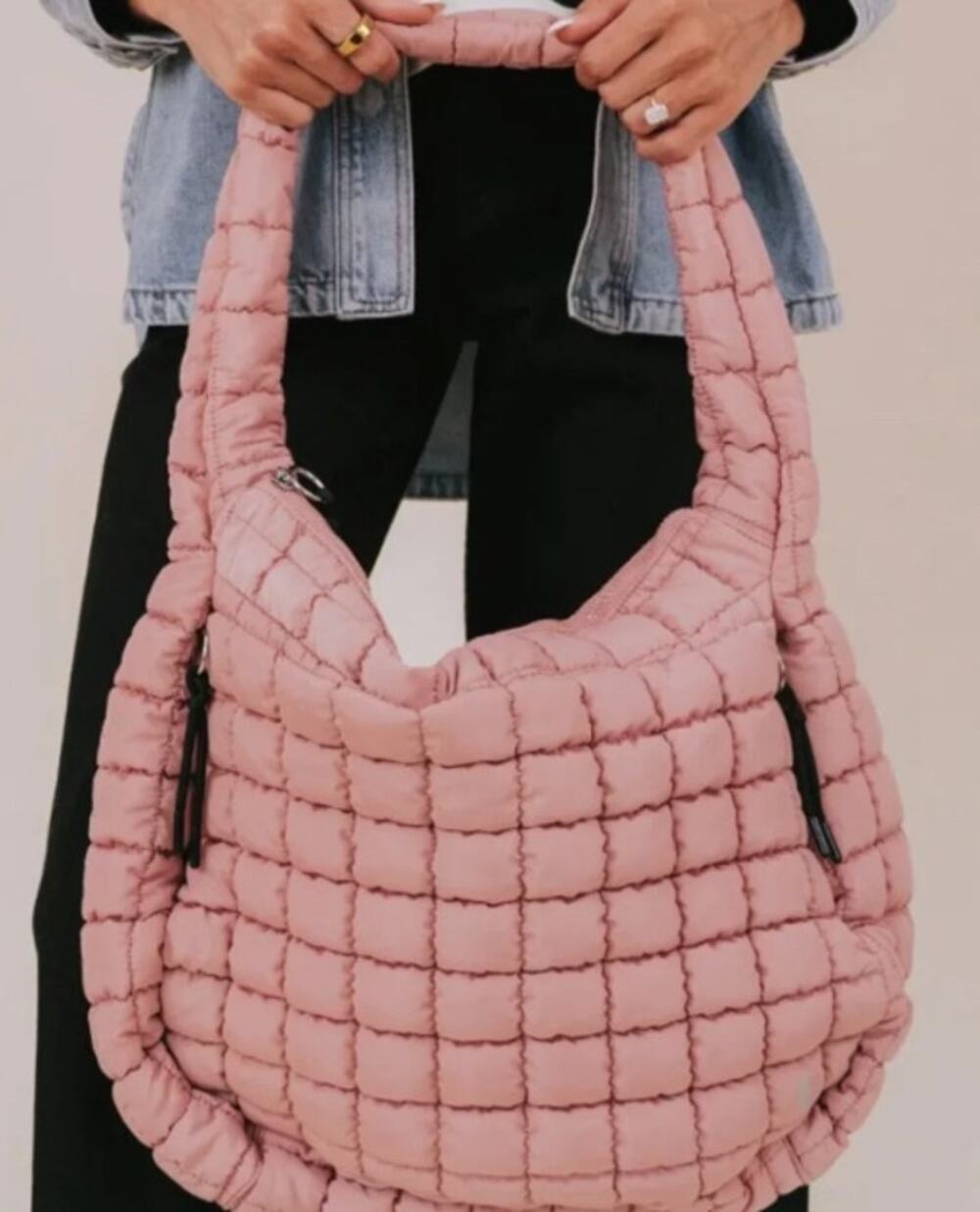 NWOT Free People Movement Quilted Carryall | Petal Pink | OS